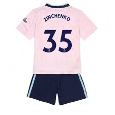 Arsenal Oleksandr Zinchenko #35 Tredjeställ Barn 2022-23 Korta ärmar (+ Korta byxor)